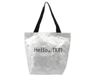 Sølv Tyvek Tear-Off gavepose